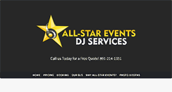 Desktop Screenshot of allstareventsdj.com